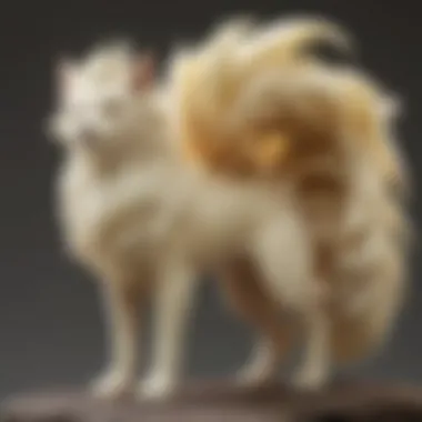 A detailed close-up of Ninetales' features and fur