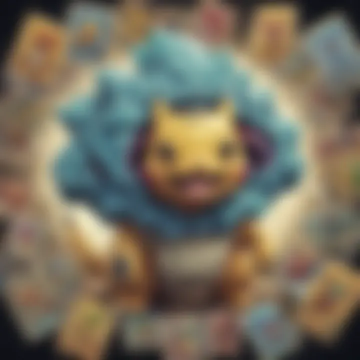 A vibrant display of various Pokemon cards available on Amazon