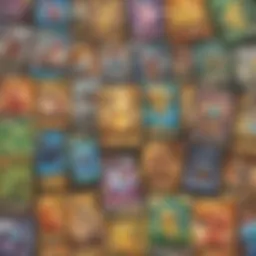 A collection of various Pokémon energy cards displayed in an organized manner