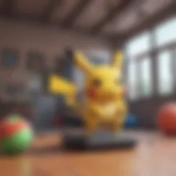 Colorful Pokemon gym equipment