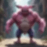An intense battle scene showcasing the most powerful Psychic move in action.