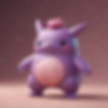 Artistic Expressions of Ditto Toys A close-up of a creatively designed Ditto Pokémon toy highlighting its artistic appeal.
