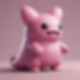 A colorful display of various Ditto Pokémon toys showcasing their unique forms and expressions.