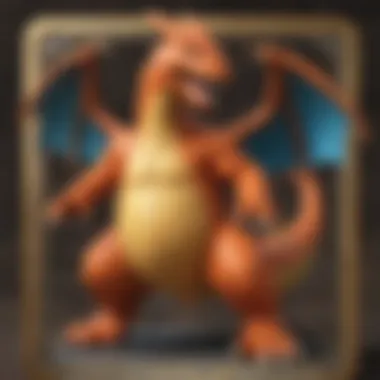 Close-up of a graded Charizard card showcasing its condition