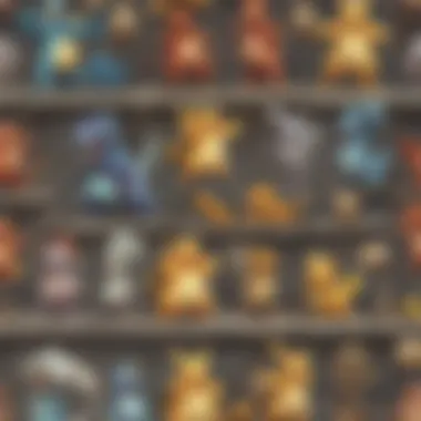 A variety of Pokemon vault types