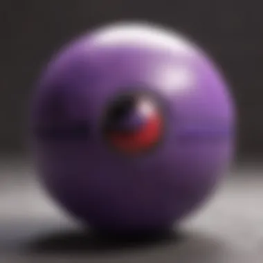 Artistic depiction of fan theories surrounding the purple Pokeball.