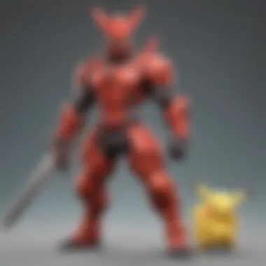 A warrior Pokémon wielding a gleaming sword