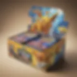 A vibrant illustration showcasing the Tag Team Booster Box with an array of exciting cards