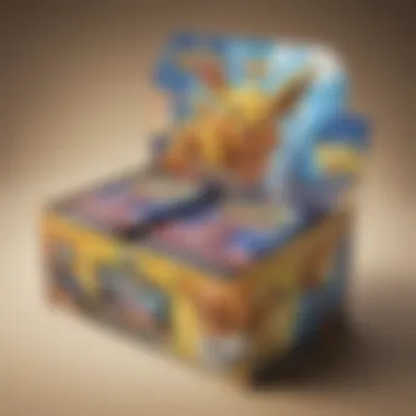 A vibrant illustration showcasing the Tag Team Booster Box with an array of exciting cards