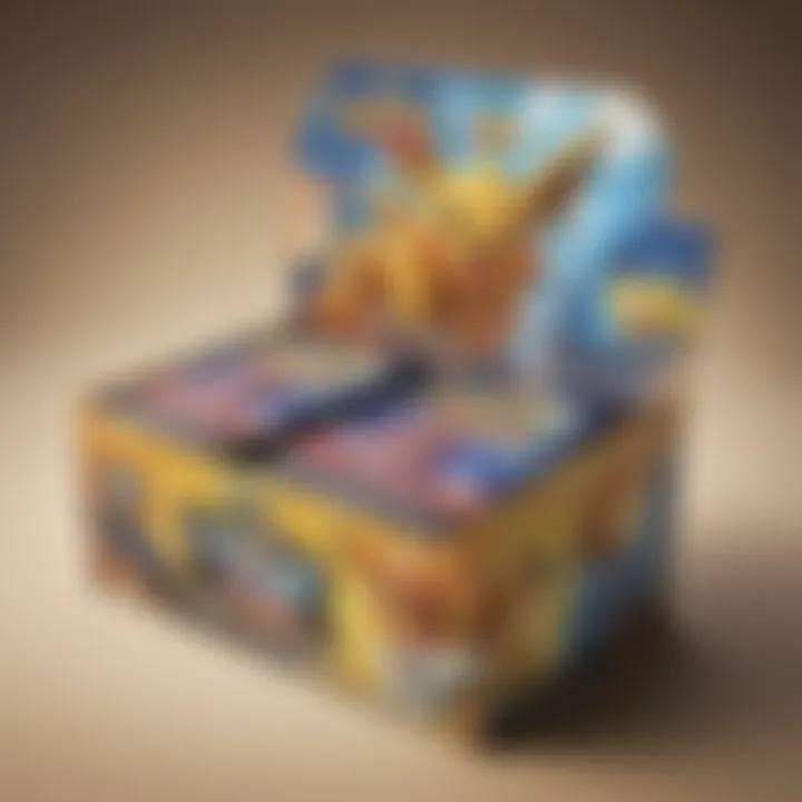 A vibrant illustration showcasing the Tag Team Booster Box with an array of exciting cards