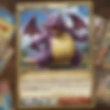 Showcasing Jumbo Pokémon Cards A collection of jumbo Pokémon cards displayed prominently, showcasing their vibrant artwork and unique sizes.