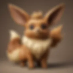 Eevee surrounded by its evolutions