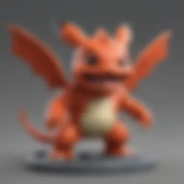 Close-up of a detailed Pokémon Rumble Figure highlighting artistic design