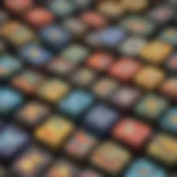 Artistic representation of Pokémon small tins showcasing vibrant designs