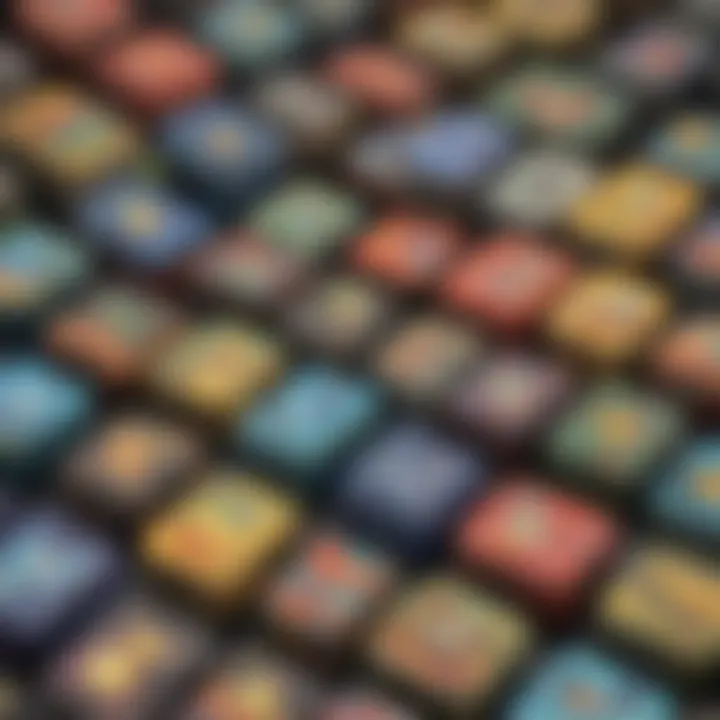 Artistic representation of Pokémon small tins showcasing vibrant designs