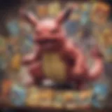 A vibrant collection of random Pokémon cards displayed in an organized manner, showcasing various designs and themes.