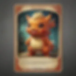 Artistic representation of a vintage trading card collection