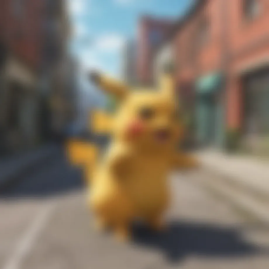 Pokemon Go trainer exploring a vibrant virtual world