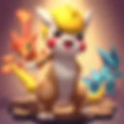 Showcasing a collection of Pokémon cards