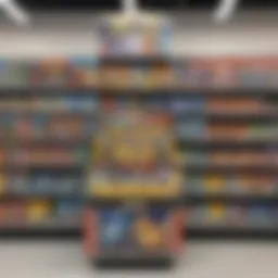 Showcase of Pokémon Elite Trainer Boxes on a Walmart shelf
