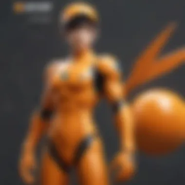 Creative visualization of 'Orange' anime characters in a futuristic digital realm