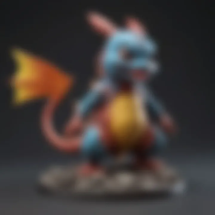 Close-up of a rare and detailed Pokémon figure.