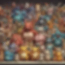 A vibrant illustration of various Pokémon characters showcasing their unique traits