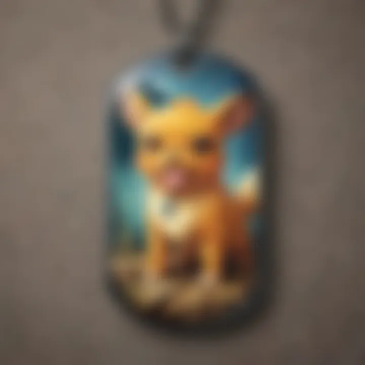 Exquisite Pokemon Dog Tag showcasing rare collector's item