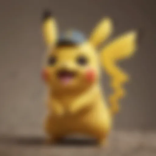 Colorful Pikachu with a mischievous grin