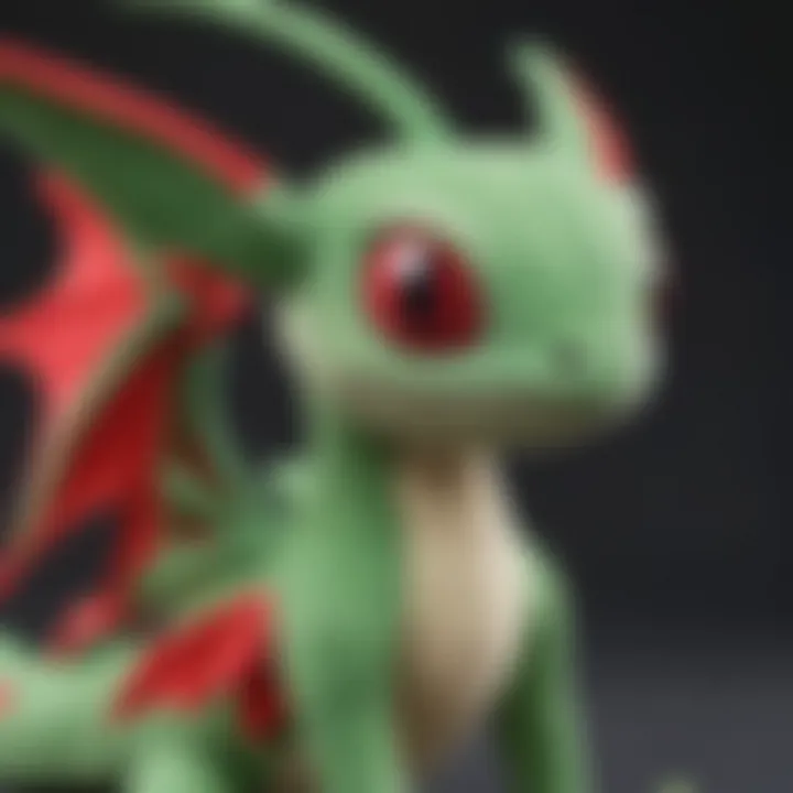 Flygon Stuffed Animal Close-up Detail