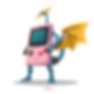 Classic Game Boy Advance SP Design A classic Game Boy Advance SP in vibrant colors