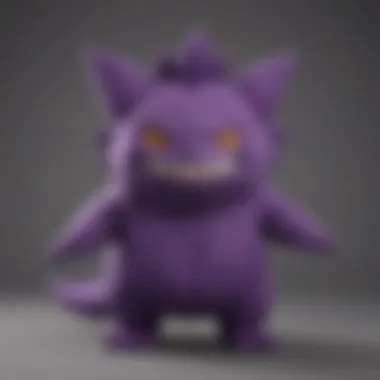 Gengar Plush in Playful Pose