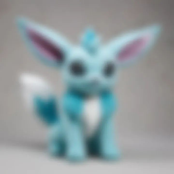 Glaceon Plush Admired by Pokemon Enthusiasts