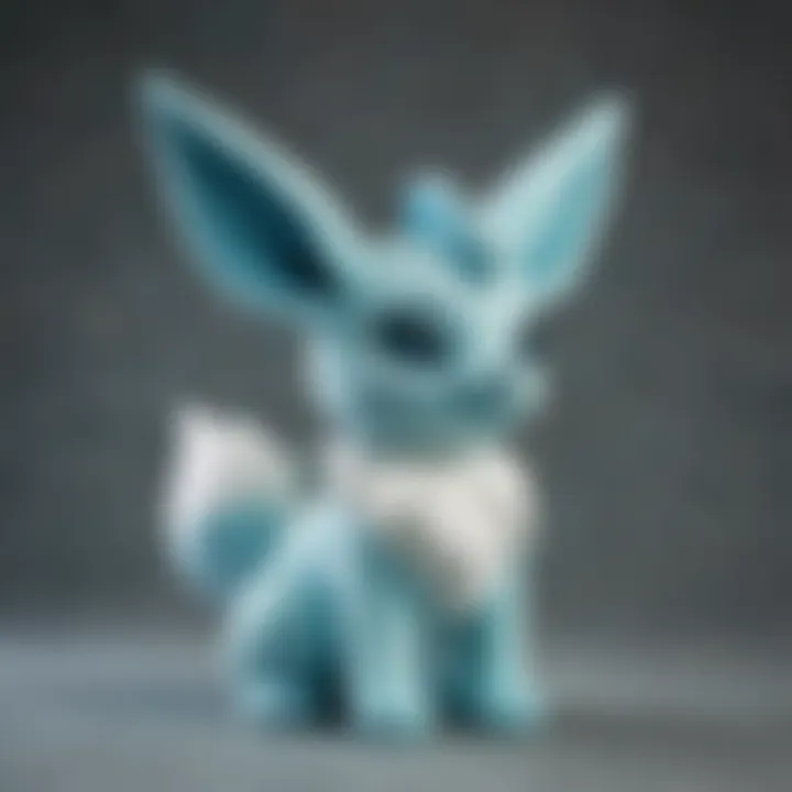 Elegant Glaceon Plush on Display