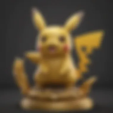 Golden Pikachu Statue