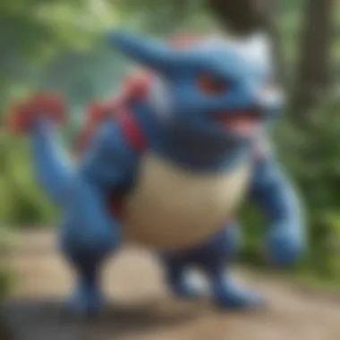Visual representation of type advantages in battles