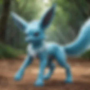 Glaceon in Battle Glaceon in a battle scenario demonstrating its unique abilities