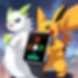Apple Watch displaying Pokémon game notifications