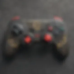 Illustration of intricate design elements on the Pokemon Switch controller