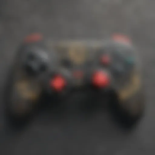 Illustration of intricate design elements on the Pokemon Switch controller