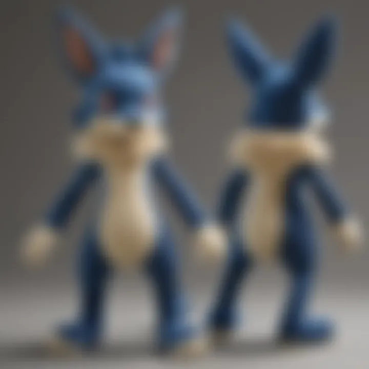 Intricate Details of Lucario Plush