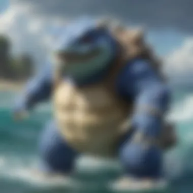 Aquatic Majesty: First Edition Blastoise Card First Edition Blastoise Pokemon Card