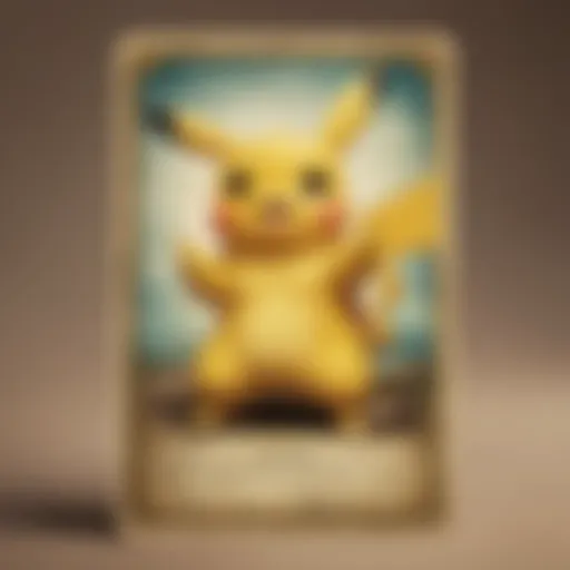 Vintage Pikachu Pokemon Card