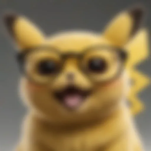 Stylish Jins Pikachu glasses on display