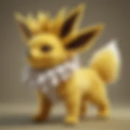 Captivating Jolteon Plush Detail