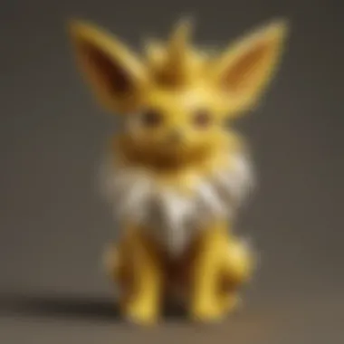 Shiny Jolteon figurine showcasing intricate details