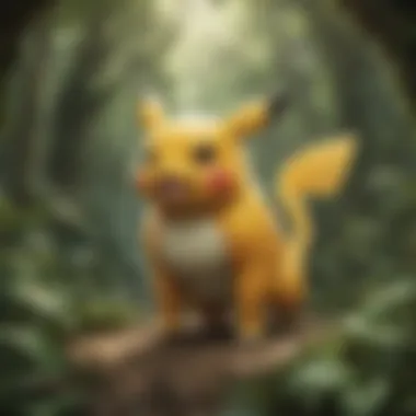 Close-up of a rare Jungle Pokémon card highlighting its condition and features