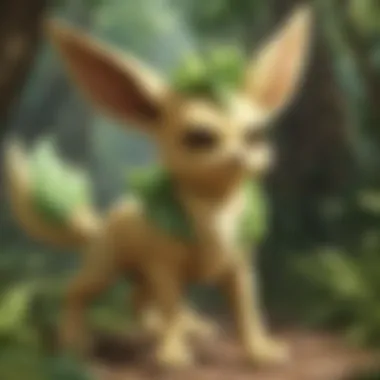 Strategic gameplay featuring Leafeon in action during a competitive match