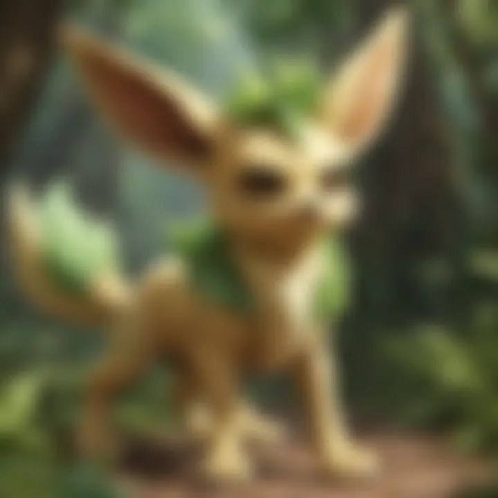 Strategic gameplay featuring Leafeon in action during a competitive match