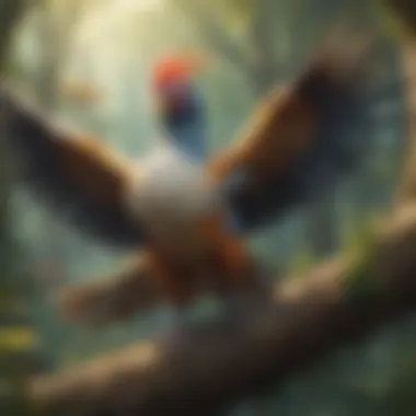 Legendary bird trio Articuno, Zapdos, and Moltres in a mystical forest